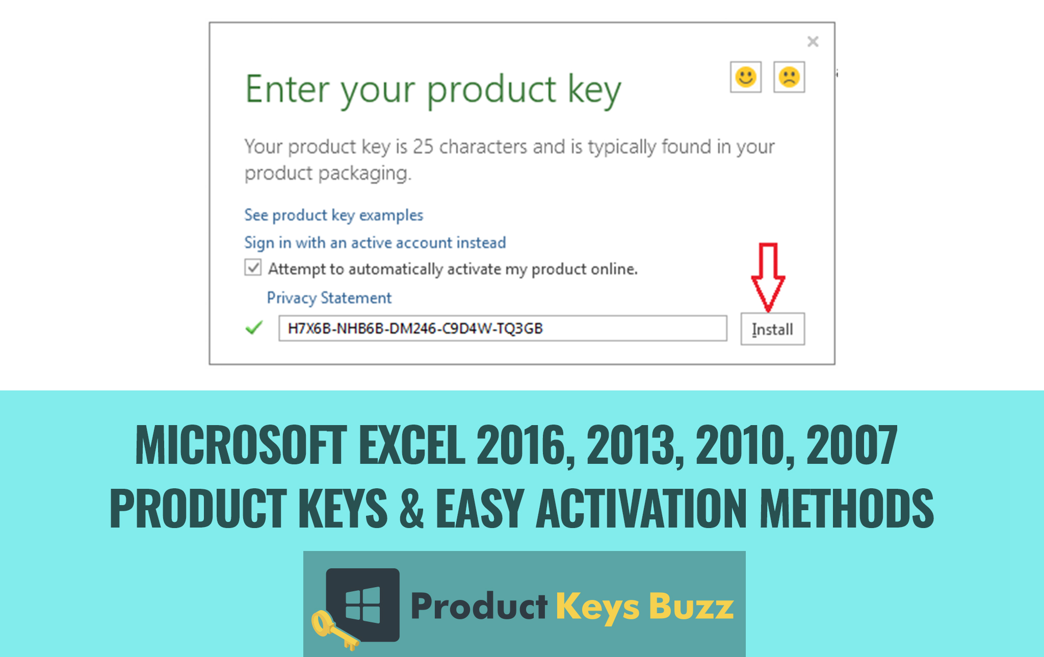 Excel 2016 product key generator download