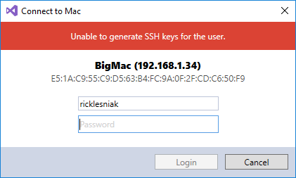 default ssh for mac